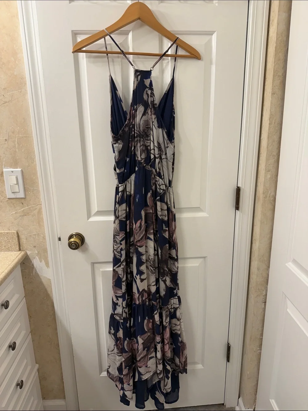 Abercrombie & Fitch Julia Slip Halter Maxi Dress